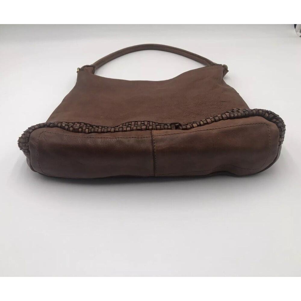 Marta Ponti Designer Soft Woven Leather Shoulder Hobo Purse Bag - Picture 4 of 12